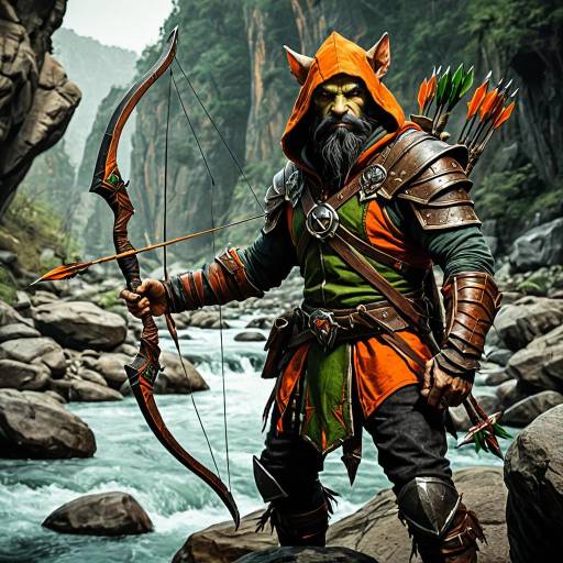 Fantasy Goblin Archer with Bow by Rocky River