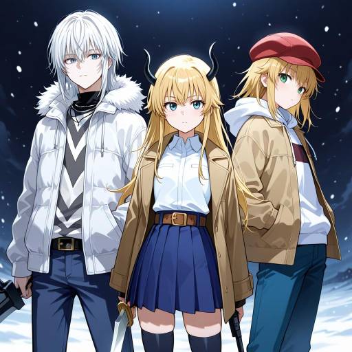 Dynamic Character Group with Unique Styles