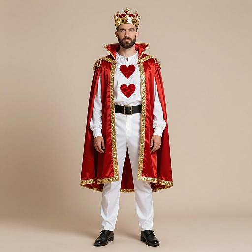 Royal King Hearts Costume Portrait
