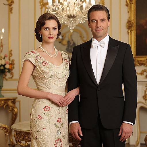 Elegant Couple in Vintage Luxury