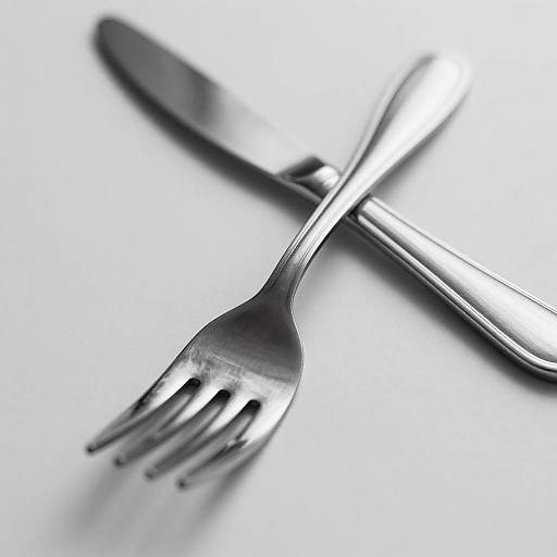 Elegant Close-Up of Dining Utensils