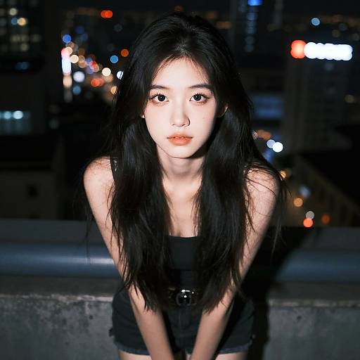 Hyper-Realistic Night Model Shoot