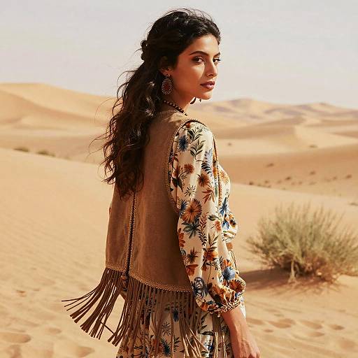 Boho Half-Updo in Desert Oasis