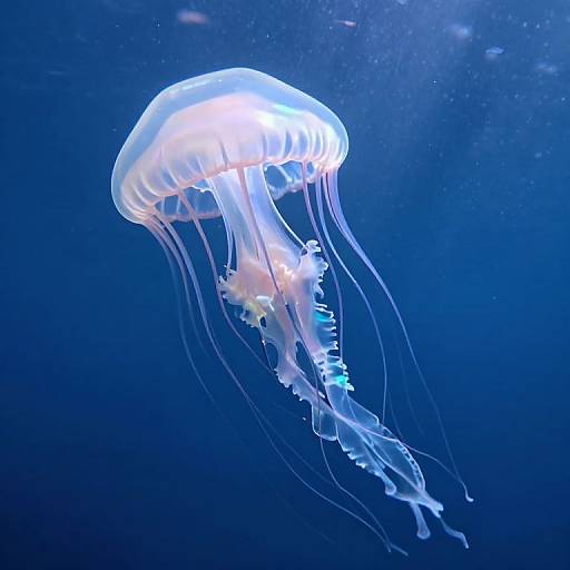 Ethereal Giant Jellyfish in Abyss