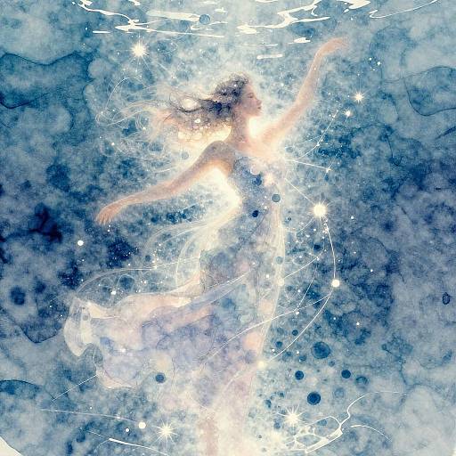 Radiant Abstract AI in Digital Ocean