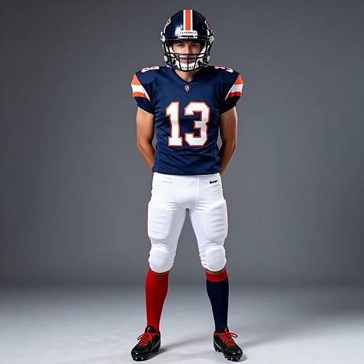 Young Football Player Portrait