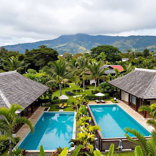 Serene Tropical Resort with Pools