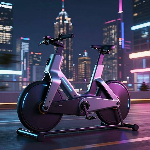 Futuristic Cyberpunk Bicycle Design