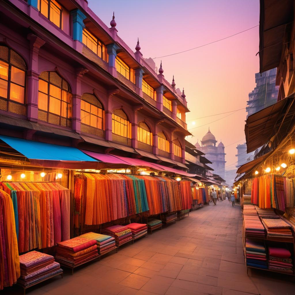 Sunset Vibes in Vibrant Mumbai Market