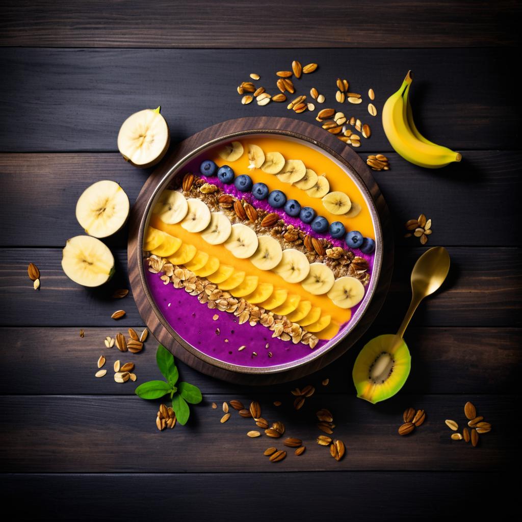 Vibrant Smoothie Bowl Photography