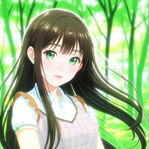 Illustration of Hanazono tae, bang dream! in the style of Inoshira