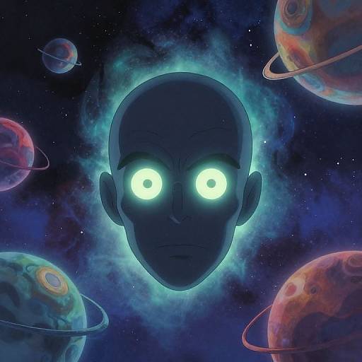 Megamind Surreal Dreamscape Portrait