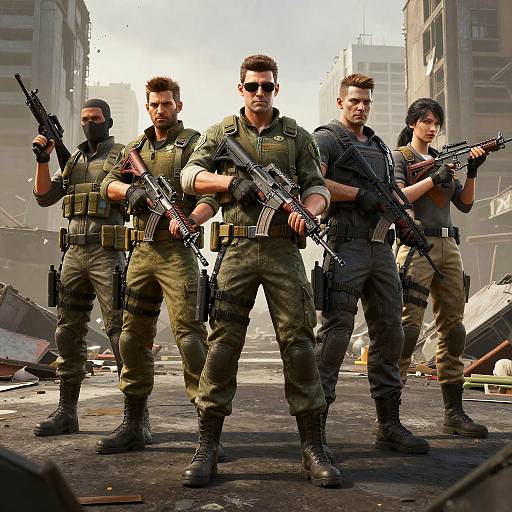 Heroic Counter Strike Team Pose