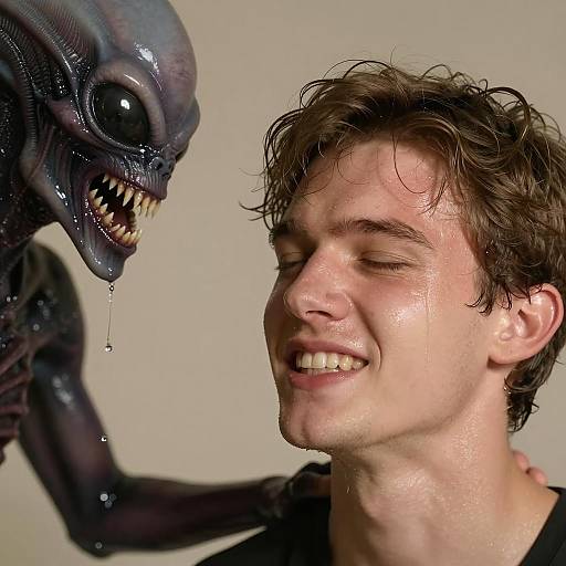 Tension Between Man and Alien Being