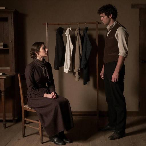 Vintage Style Couple in Rustic Room