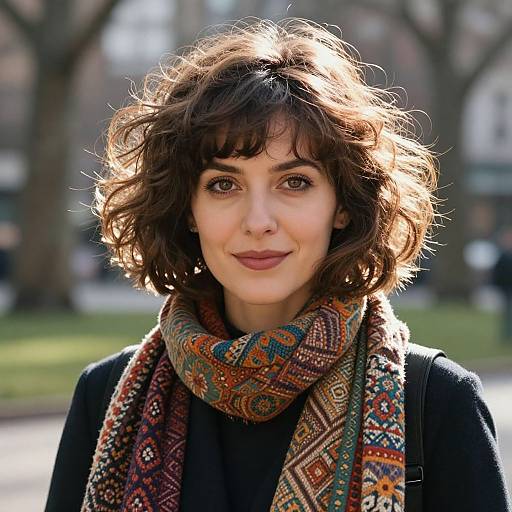 Confident Woman with Voluminous Bob