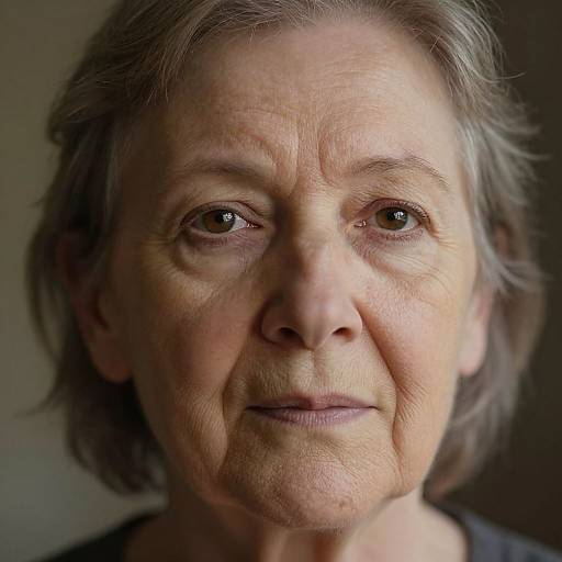 Hyper-Realistic Elderly Woman Portrait