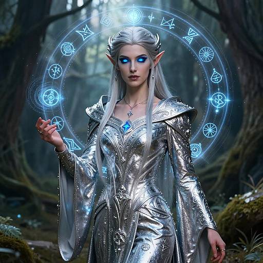 Mysterious Elven Wizard Portrait