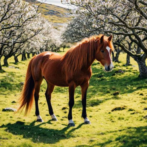 Pastel Portrait of a Pony in Orchard Pastel Portrait of a Pony in Orchard