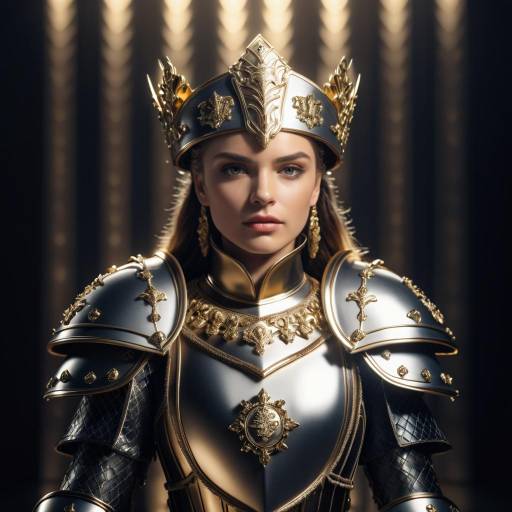 Noble Queen in Luxurious Chanel Armor