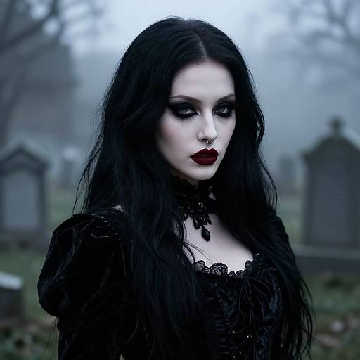 Victorian Gothic Female Makeup Look