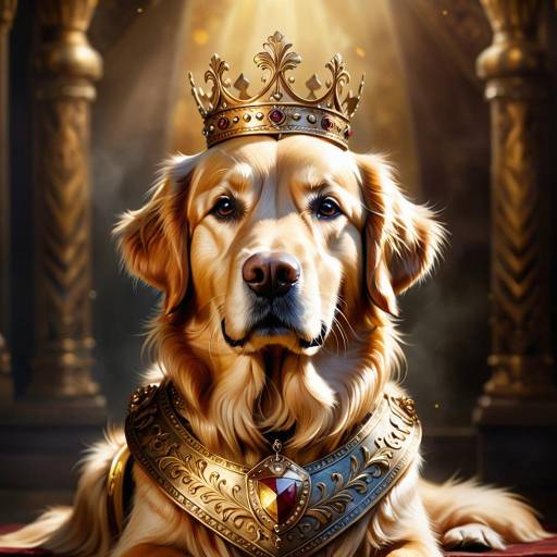 Golden Retriever Royal Portrait