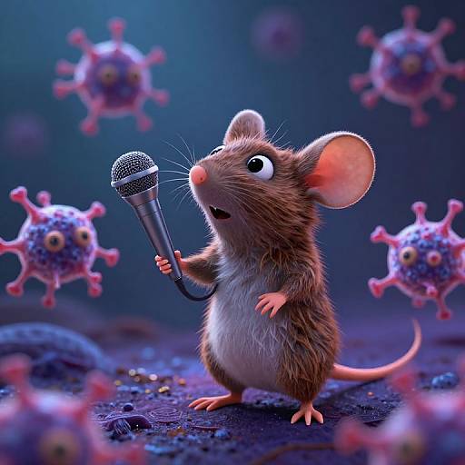 Sorcerer Mouse with Neurons Magic