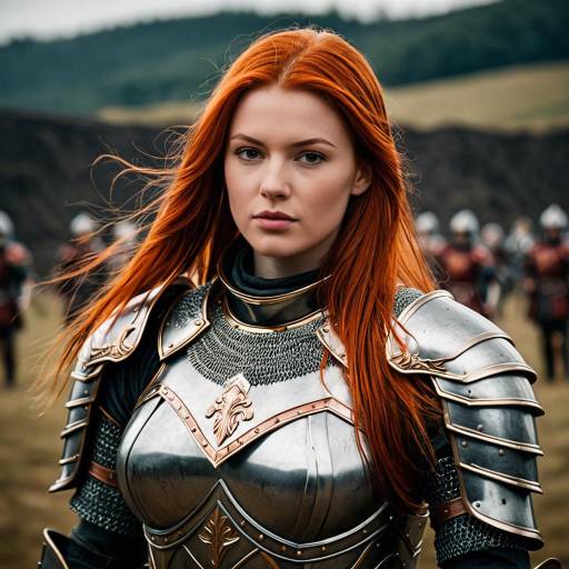 Majestic Warrior Princess in Armor