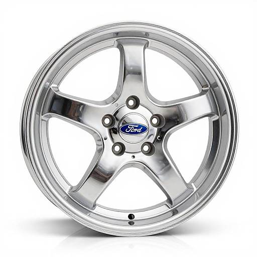 Shiny Chrome Race Star Truck Wheels