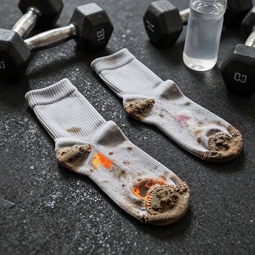 Realistic Dirty Gym Socks Scene