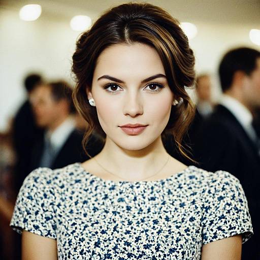 Elegant Vintage Wedding Guest Dress Portrait