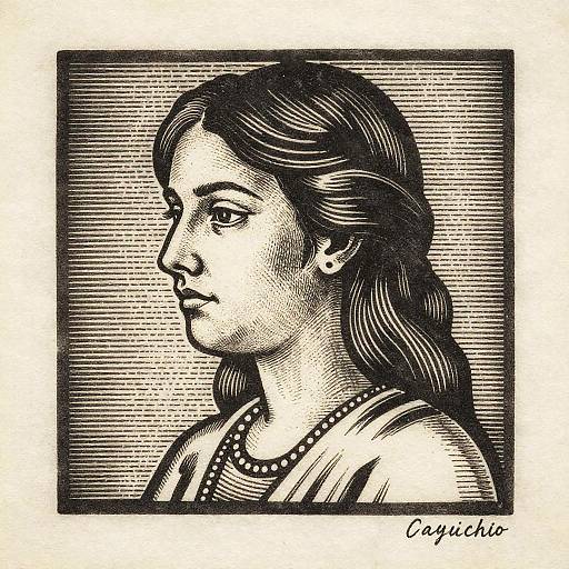 Modern Engraving with Contemporary Themes