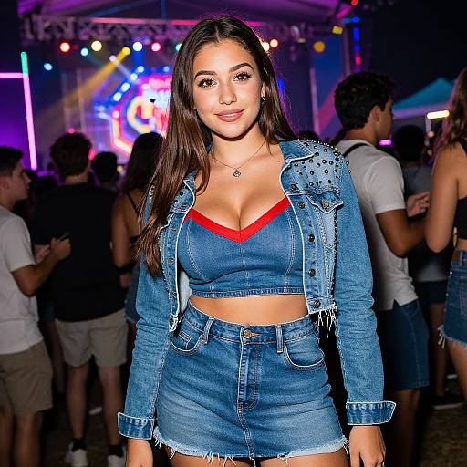 Vibrant Downtown Music Festival Scene