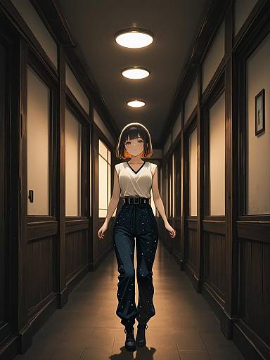 Cinematic Anime Fashion in Burgundies