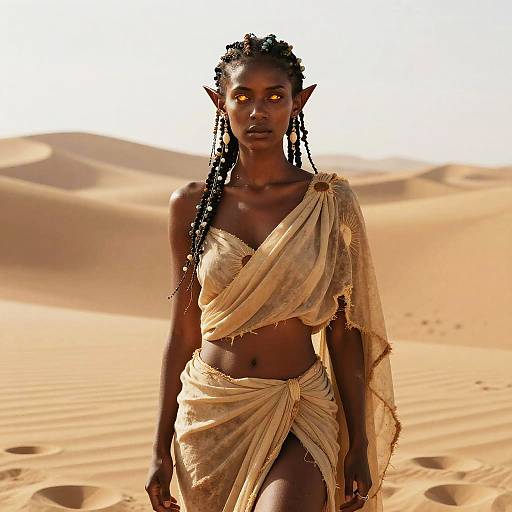 Ethereal Desert Wanderer Portrait