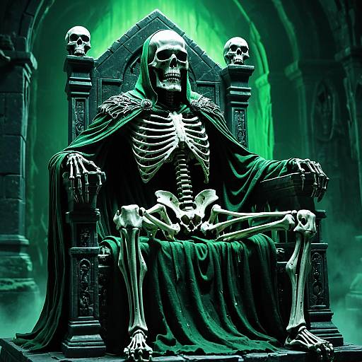 Morbid Crypt Keeper on Skeletal Throne