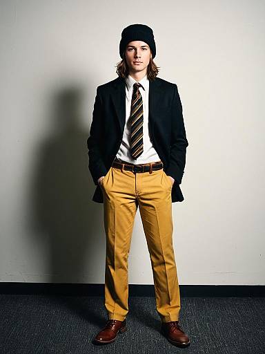 Solo Male Formal Interview Full Body