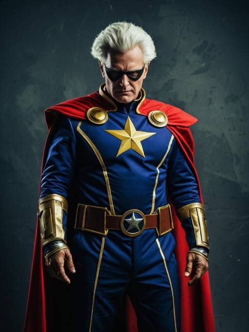 Man in Captain Chaos Costume Cosplay