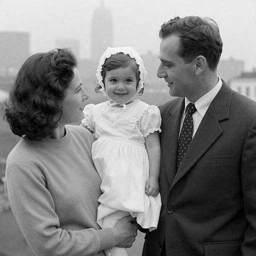 Timeless Family Love in Black-and-White