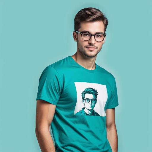 Modern Minimalist Portrait of Young Man