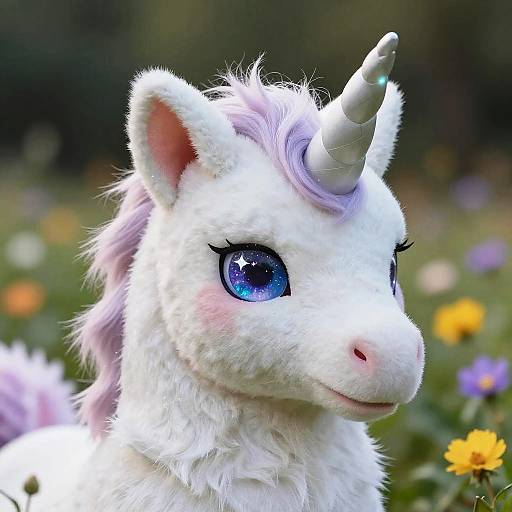 Magical Unicorn Fursuit in Meadow