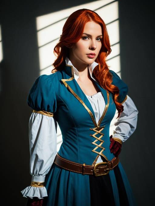 Woman in Miorine Rembran Cosplay Costume