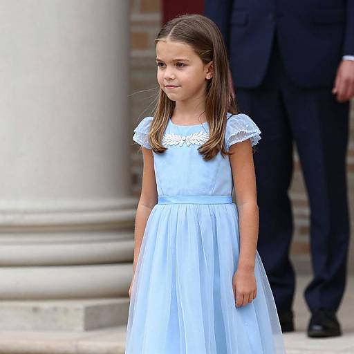 Princess Leonor in Blue Dress