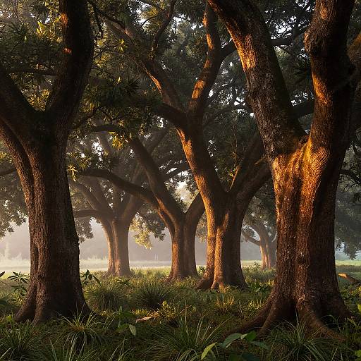 Dawn in Leatherwood Ancient Forest