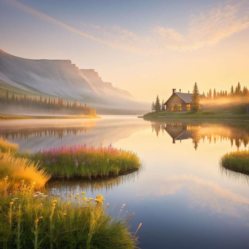 Serene Canadian Sunrise Landscape