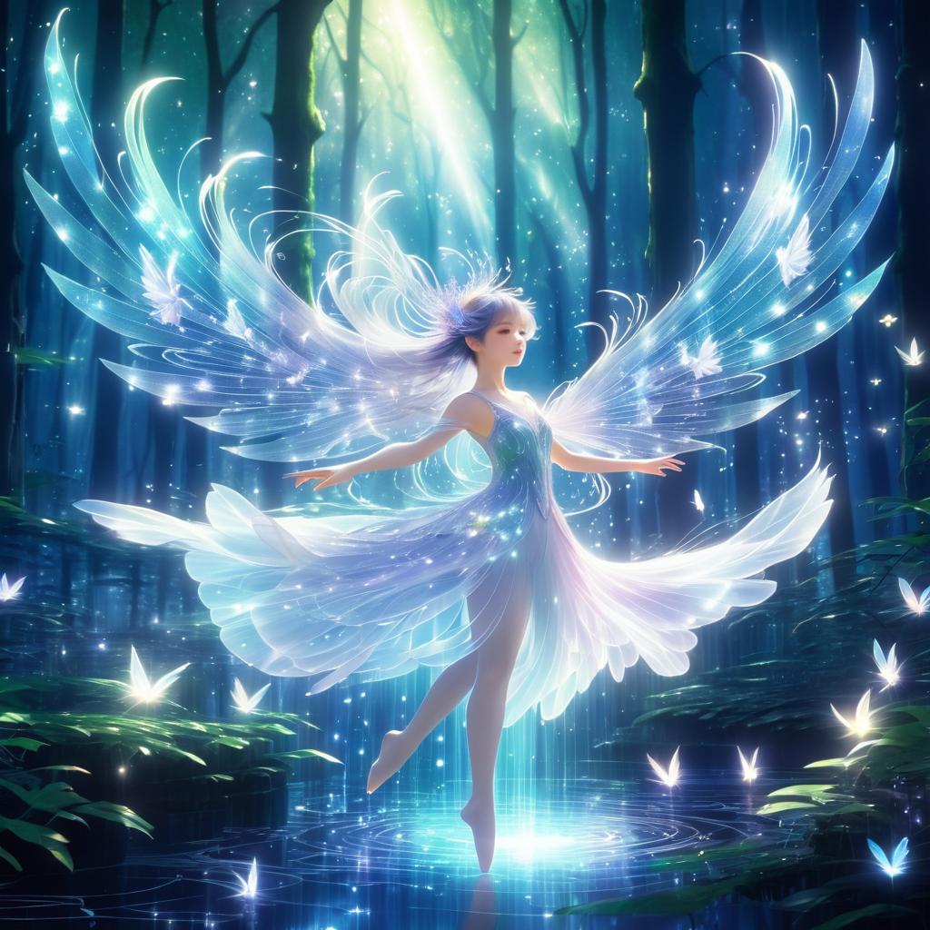 Ethereal Spirit Dance in Enchanted Forest