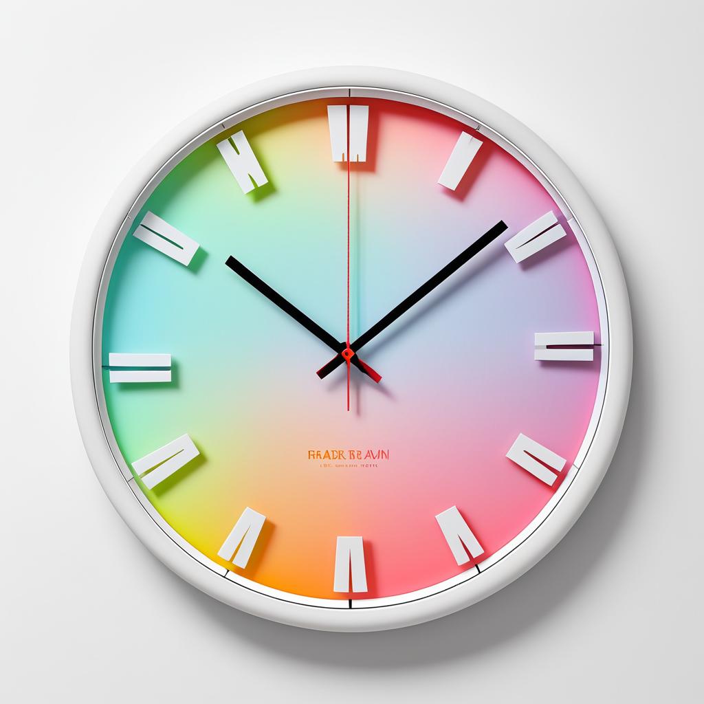 Artistic Luminous Wall Clock Design