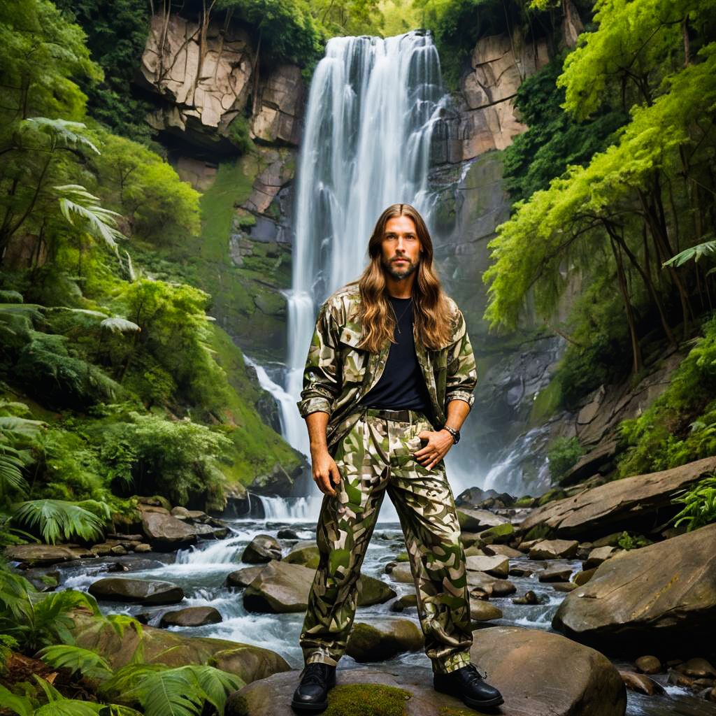 Surprised Outdoor Enthusiast Photo Shoot