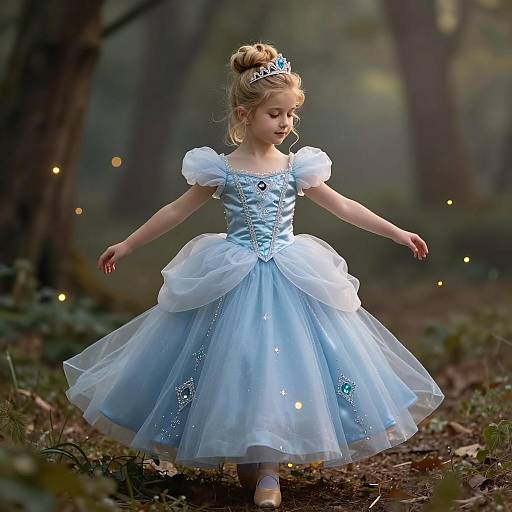 Whimsical Fairytale Portrait of Young Girl