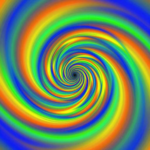 3D Spinning Vortex Optical Illusion